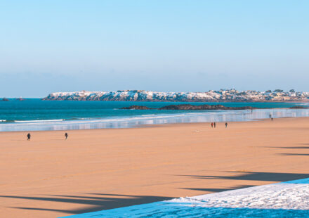 Saint-Malo sous la neige
