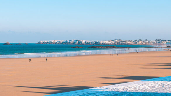 Saint-Malo sous la neige