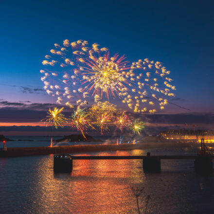 Le feu d'artifice à Saint-Malo