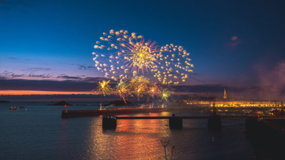 Le feu d'artifice à Saint-Malo