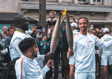 Flamme olympique à Saint-Malo