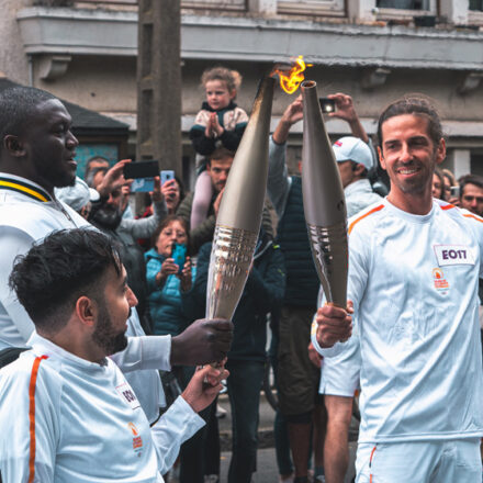 Flamme olympique à Saint-Malo