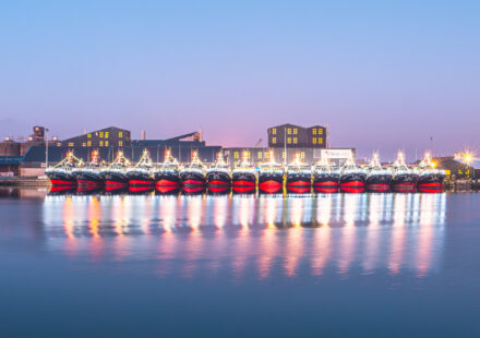 Les chalutiers illuminés de Saint-Malo